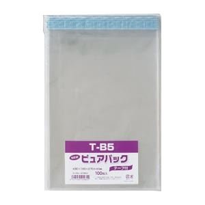 （業務用セット） シモジマ Nピュアパック テープ付き 6798324 100枚入 【×3セット】