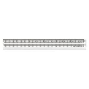 （業務用セット） グランデ方眼みぞ付カッティング直線定規 GCT-30 1本入 【×5セット】