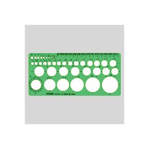 （業務用セット） テンプレート 円定規 CR-TN120-G 1枚入 【×10セット】