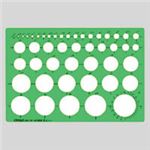 （業務用セット） テンプレート 円定規 CR-TN140-G 1枚入 【×4セット】