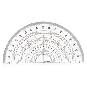 （業務用セット） 岡本製図器械 分度器 B-18 1枚入 【×5セット】