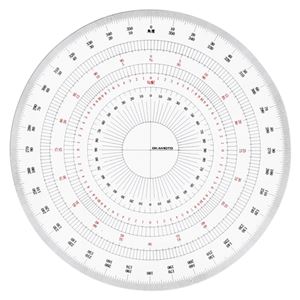 （業務用セット） 岡本製図器械 分度器 BO-18 1枚入 【×3セット】