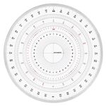 （業務用セット） 岡本製図器械 分度器 BO-18 1枚入 【×3セット】