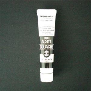 （業務用セット） ターナー アクリルガッシュ 20ml アクリルガッシュ 20ml A色-9 ジェットブラック 1本入 【×10セット】