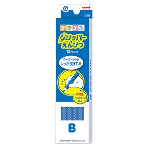 （業務用セット） 三菱鉛筆 かきかたグリッパーえんぴつ K6904B 青 12本入 【×3セット】