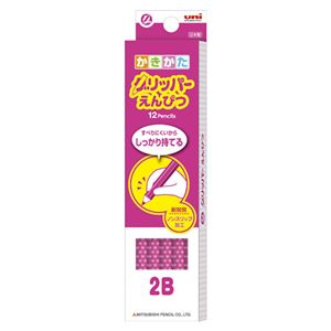 （業務用セット） 三菱鉛筆 かきかたグリッパーえんぴつ K69052B ピンク 12本入 【×3セット】