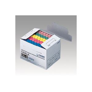 （業務用セット） クラウンチョーク CR-CC2-X 赤 青 緑 黄 茶各20本 100本入 【×4セット】