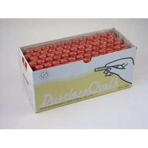 （業務用セット） 日本理化学 ダストレスチョーク DCC-72-BR 茶 72本入 【×2セット】