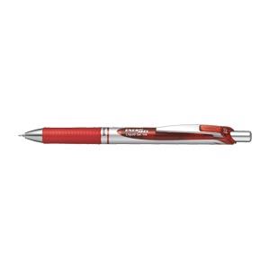 （業務用セット） ぺんてる ノック式エナージェル シルバー軸（0.5mm） BLN75Z-B 赤 1本入 【×10セット】