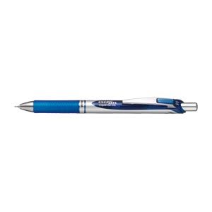 （業務用セット） ぺんてる ノック式エナージェル シルバー軸（0.5mm） BLN75Z-C 青 1本入 【×10セット】