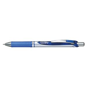 （業務用セット） ぺんてる ノック式エナージェル シルバー軸（0.7mm） BL77-C 青 1本入 【×10セット】