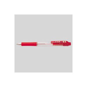 （業務用セット） ぺんてる ドット・イー（.e）ボール 細字（0.7mm） BK127-B 赤 1本入 【×30セット】