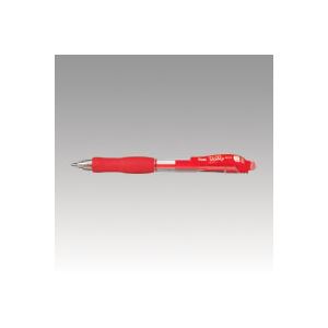 （業務用セット） ぺんてる ローリー 油性顔料ボールペン ノック式 細字（0.7mm） BP127-B 赤 1本入 【×30セット】