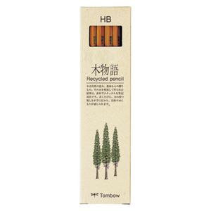 （業務用セット） トンボ鉛筆 木物語 鉛筆（リサイクル芯） LA-KEAHB 12本入 【×10セット】