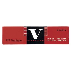 （業務用セット） トンボ鉛筆 赤鉛筆 8900-V 朱 12本入 【×5セット】