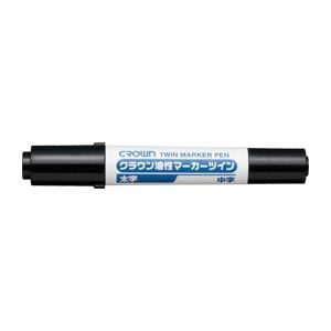 （業務用セット） 油性マーカーツイン 中字／太字（1.0mm・5.0mm） CR-YK2-B 黒 1本入 【×30セット】