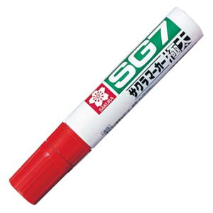（業務用セット） サクラクレパス マーカーSG7 極太（普通色）17mm JGK#19 赤 1本入 【×5セット】