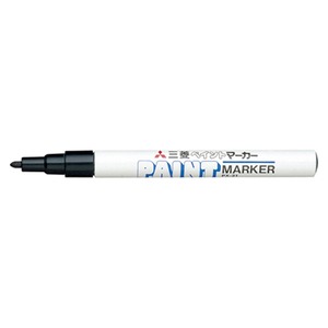 （業務用セット） 三菱鉛筆 ペイントマーカー 細字（0.8-1.2mm） PX-21.24 黒 1本入 【×10セット】