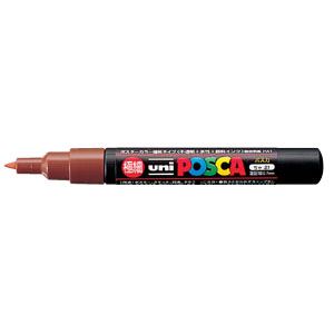 （業務用セット） 三菱鉛筆 ユニ ポスカ 極細（0.7mm） PC-1M.21 茶 1本入 【×10セット】