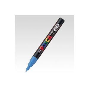 （業務用セット） 三菱鉛筆 ユニ ポスカ 細字（0.9-1.3mm） PC-3M.8 水色 1本入 【×10セット】