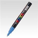 （業務用セット） 三菱鉛筆 ユニ ポスカ 細字（0.9-1.3mm） PC-3M.8 水色 1本入 【×10セット】