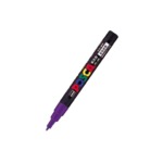 （業務用セット） 三菱鉛筆 ユニ ポスカ 細字（0.9-1.3mm） PC-3M.12 紫 1本入 【×10セット】