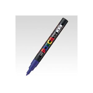 （業務用セット） 三菱鉛筆 ユニ ポスカ 細字（0.9-1.3mm） PC-3M.33 青 1本入 【×10セット】