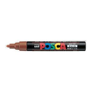 （業務用セット） 三菱鉛筆 ユニ ポスカ 中字丸芯（1.8-2.5mm） PC-5M.21 茶 1本入 【×10セット】