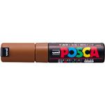 （業務用セット） 三菱鉛筆 ユニ ポスカ 太字角芯（8.0mm） PC-8K.21 茶 1本入 【×10セット】