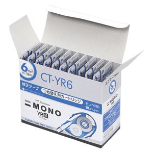 （業務用セット） トンボ鉛筆 修正テープモノYX カートリッジ 10個入 CT-YR6×10 【×2セット】