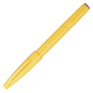 （業務用セット） ぺんてる 筆タッチサインペン SES15C-G イエロー 1本入 【×20セット】