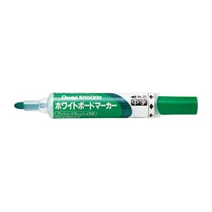 （業務用セット） ぺんてる ノックル 後端プッシュ式 中字丸芯（2.1mm） EMWLM-D 緑 1本入 【×10セット】