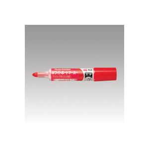 （業務用セット） ぺんてる ノックル 後端プッシュ式 太字丸芯（4.0mm） EMWL5W-B 赤 1本入 【×10セット】