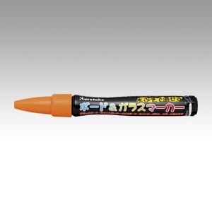 （業務用セット） 呉竹 ボード＆ガラスマーカー 中字・普通色（2mm） PMA-330LA-070S 橙 1本入 【×10セット】