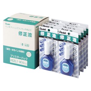 （業務用セット） ぺんてる 修正液 10本入 XEZL1XW 【×2セット】