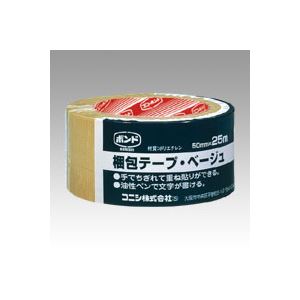 （業務用セット） コニシ 梱包テープ 巻芯径75mm #67929 ベージュ 1巻入 【×10セット】