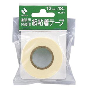 （業務用セット） ニチバン 紙粘着テープ 塗装用・包装用紙粘着テープ H251-12 白 1巻入 【×30セット】
