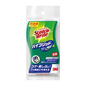 （業務用セット） 住友スリーエム スコッチ・ブライト[TM] ハイブリッド貼りあわせスポンジ（グリーン） HB-21KG-H 1個入 【×10セット】