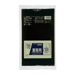 （業務用セット） 業務用ポリ袋 黒（10枚入） P-72 【×5セット】