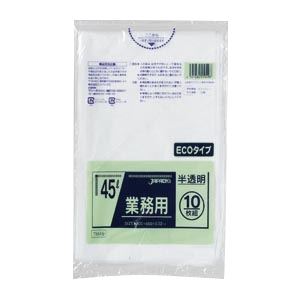 （業務用セット） メタロセン配合ポリ袋エコタイプ 半透明ポリ袋（10枚入） TM49 【×20セット】