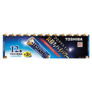 （業務用セット） 東芝 TOSHIBA アルカリ乾電池 インパルス まとめパック LR6H 12MP 12本入 【×3セット】