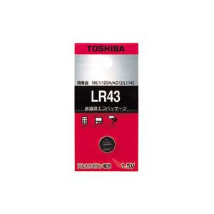 （業務用セット） 東芝 TOSHIBA アルカリボタン電池 LR43EC 1個入 【×30セット】