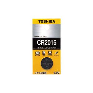 （業務用セット） 東芝 TOSHIBA コイン型リチウム電池 CR2016EC 1個入 【×10セット】