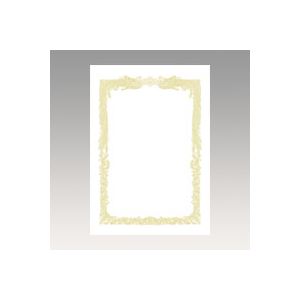 （業務用セット） OA賞状用紙 白上質賞状用紙・横書き 10-1081 10枚入 【×5セット】
