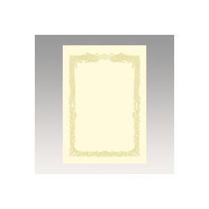 （業務用セット） OA賞状用紙 クリーム賞状用紙・横書き 10-1068 10枚入 【×10セット】