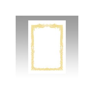（業務用セット） OA賞状用紙 白上質賞状用紙・横書き 10-1061 10枚入 【×10セット】