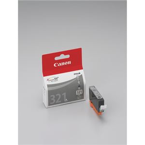 （業務用セット） キャノン Canon インクジェットカートリッジ BCI-321GY グレー 1個入 【×2セット】