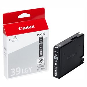 （業務用セット） キャノン Canon インクジェットカートリッジ PGI-39LGY ライトグレー 1個入 【×2セット】