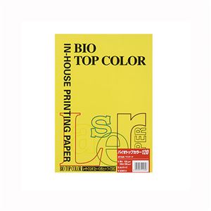 （業務用セット） 伊東屋 バイオトップカラー A4判 50枚入 120g／m2 BT329 マスタード 【×3セット】