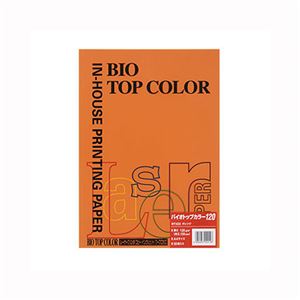 （業務用セット） 伊東屋 バイオトップカラー A4判 50枚入 120g／m2 BT333 オレンジ 【×3セット】